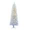 5ft. Pre-Lit Sparkle White Spruce Pencil Artificial Christmas Tree, Warm White LED Lights